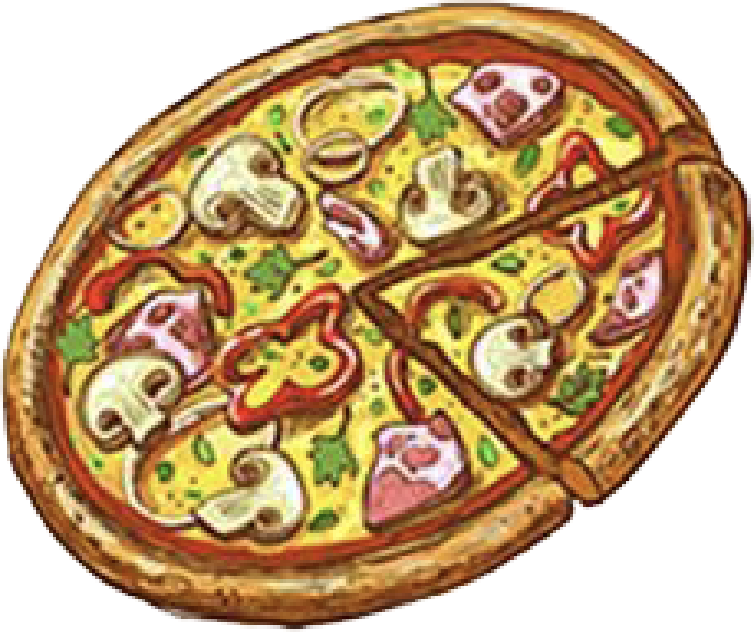 illustration de pizza